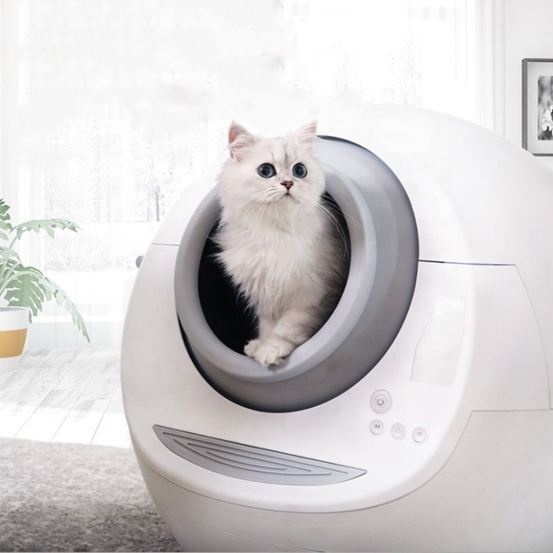 Electric smart self cleaning automatic cat litter box toilet